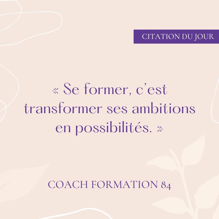🐯✨ « Se former, c’est...
