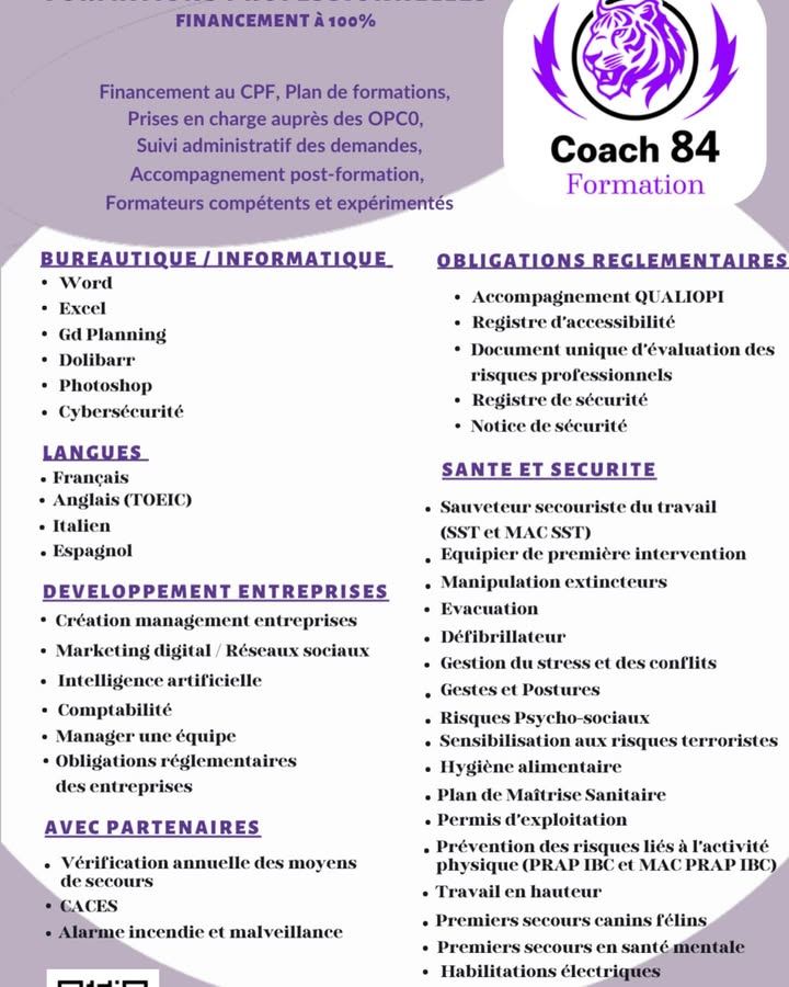 📣 CATALOGUE DE FORMATIONS...