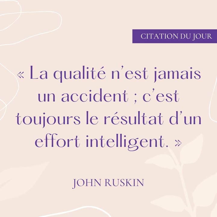 🐯✨ « La qualité n’est...